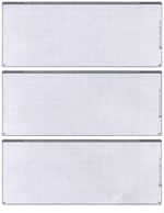 Grey Safety Blank 3 Per Page Laser Checks