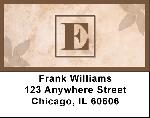 Simplistic Monogram E Address Labels