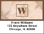 Simplistic Monogram W Address Labels
