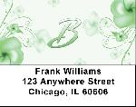 Floral Monogram B Address Labels Floral Monogram B Address Labels