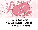 Stylish Monogram T Address Labels Stylish Monogram T Address Labels
