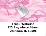 Dog Tag Monogram I Address Labels