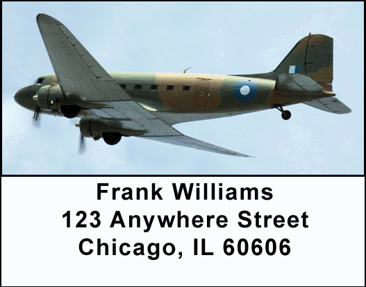 Vintage Warbirds Address Labels