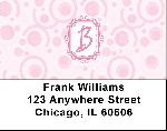 Bubbly Monogram B Address Labels