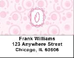 Bubbly Monogram O Address Labels