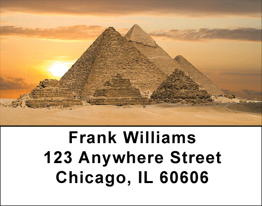 Egyptian Monuments Address Labels