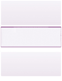 Violet Safety Blank Stock for Computer Voucher Checks Middle Style