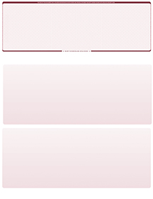 Burgundy Safety Blank Stock for Computer Voucher Checks Top Style