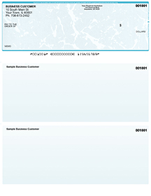 Teal Marble Top Style Voucher Computer Checks