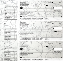 Vintage Designer Deskset Checks