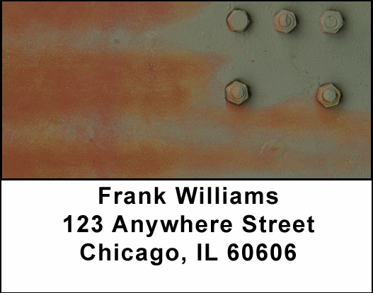 Camo Rivets Address Labels