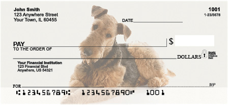 Airedale Terrier Personal Checks