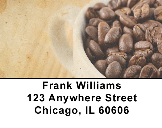 Old Fashion Coffee Address Labels