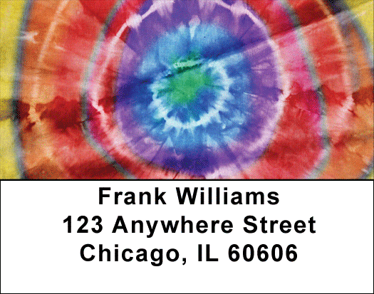 Tie Dye Address Labels