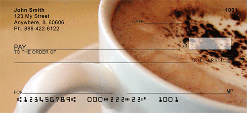 wed beverage each time you write a check.  
