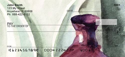 colors. We are pleased to also offer matching return address labels to go with your checks. 