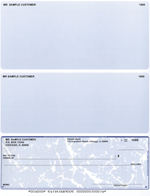 Blue Marble Voucher Checks Bottom Style