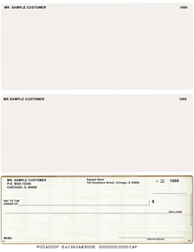 Tan Safety Voucher Checks Bottom Style