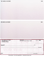 Burgundy Safety Voucher Checks Bottom Style