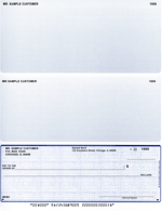 Blue Safety Voucher Checks Bottom Style