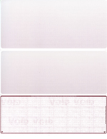 Burgundy Safety Blank Voucher Checks Bottom Style