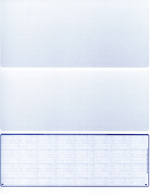 Blue Safety Blank Voucher Checks Bottom Style