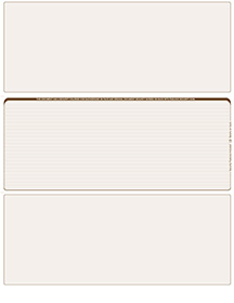 Tan Lines Blank Stock for Computer Voucher Checks Middle Style