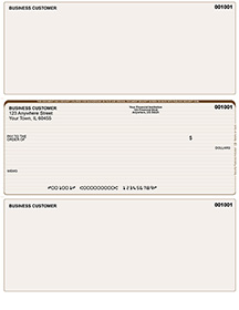 Tan Lines Middle Style Voucher Computer Checks
