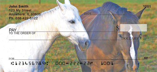 Horses Theme Personal Checks