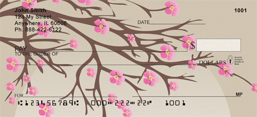  innocence, spring and simplicity. We are pleased to also offer matching return address labels to go with your checks. 