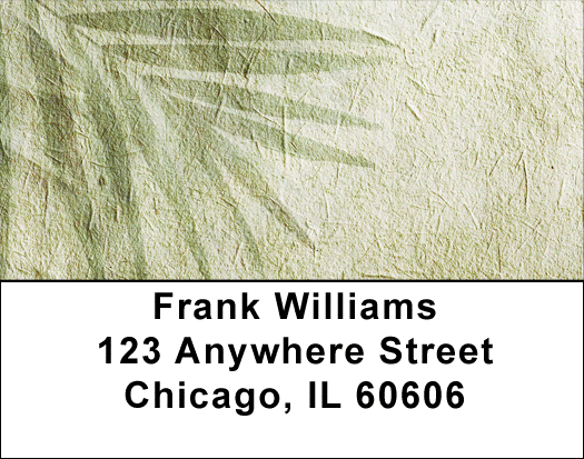 Vintage Canvas With Foliage Address Labels