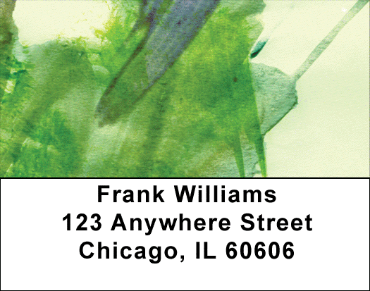 Green Acrylics Address Labels