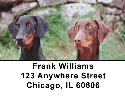 Doberman Address Labels