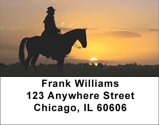 Roundup At Sunrise Address Labels