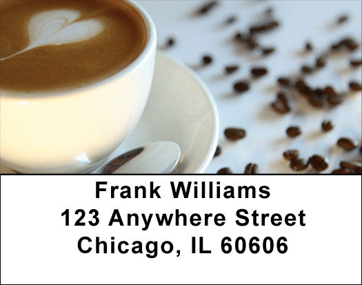 Coffee Lovers Address Labels