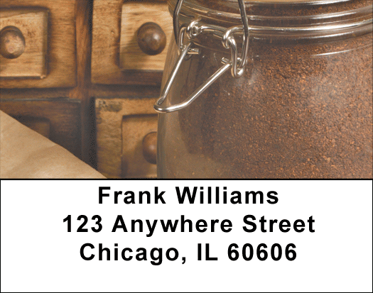 Vintage Coffee Address Labels