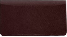 Burgundy Leather Checkbook Cover