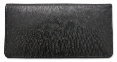 Black Snakeskin Leather Cover