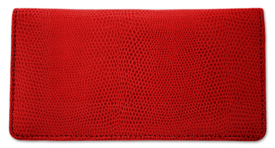 Red Snakeskin Leather Cover
