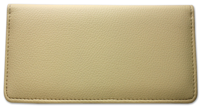 Bone Leather Checkbook Cover
