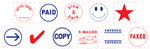 Square Stock Stamps 11 Different Designs