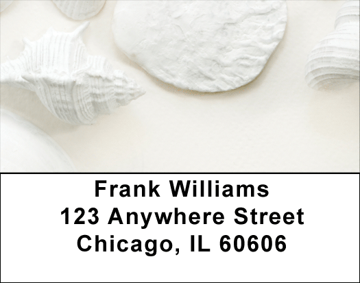 Perfectly White Shells Address Labels