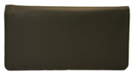 Dark Green Leather Checkbook Cover