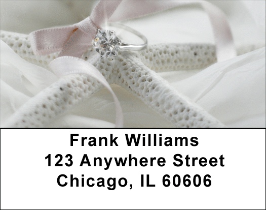 Romantic Shells Address Labels