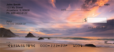 Scenic tropical beaches will shine you smile every day with these great checks.