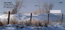 Barbed Wire Fence Posts Personal Checks