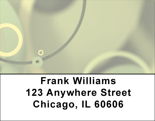 Concentric Circles Address Labels