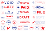 Stock Stamps 19 Different Designs