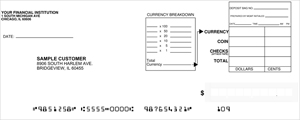 Loose Business Deposit Slips Style 5