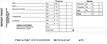 Loose Business Deposit Slips Style 9